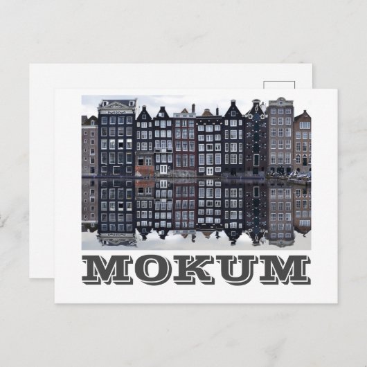 Mokum (Amsterdam) Postkarte (Vorne/Hinten)