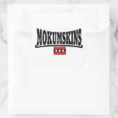 Mokumskinsstickers Quadratischer Aufkleber (Tasche)