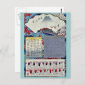 Mokuroku von Ando, Hiroshige Postkarte (Vorne/Hinten)