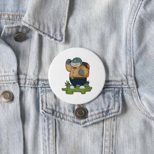 Mol as Hiker with Backpack Button (Beispiel)