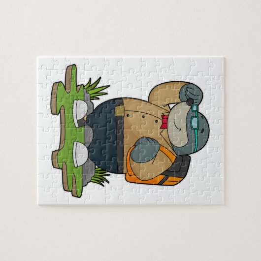 Mol as Hiker with Backpack Puzzle (Horizontal)