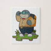 Mol as Hiker with Backpack Puzzle (Vertikal)