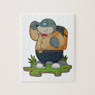 Mol as Hiker with Backpack Puzzle