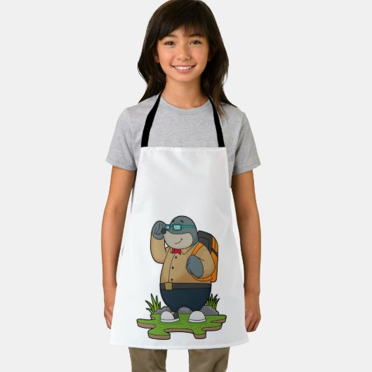 Mol as Hiker with Backpack Schürze (Insitu)