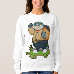 Mol as Hiker with Backpack Sweatshirt