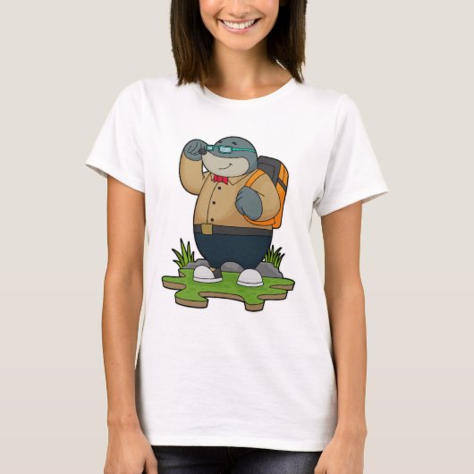 Mol as Hiker with Backpack T-Shirt (Vorderseite)