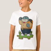 Mol as Hiker with Backpack T-Shirt (Vorderseite)