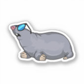 Mol with Sungasse Aufkleber (Vorderseite)