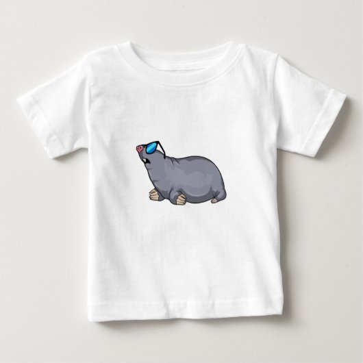 Mol with Sungasse Baby T-shirt (Vorderseite)