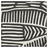 Mola Bird - Schwarz-weiße Version 2020 Stoff (Nahaufnahme)