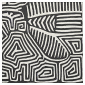 Mola Bird - Schwarz-weiße Version 3 Stoff (Muster)