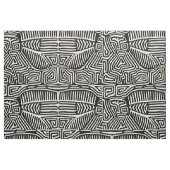 Mola Bird - Schwarz-weiße Version 3 Stoff (Fat Quarter (45,7 x 55,9 cm))