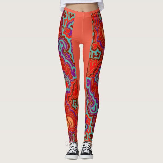 Mola Kuna Leggings (Vorderseite)