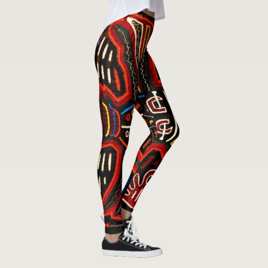 Mola-Leggings sind boho, künstlerisch und bunt Leggings (Rechts)