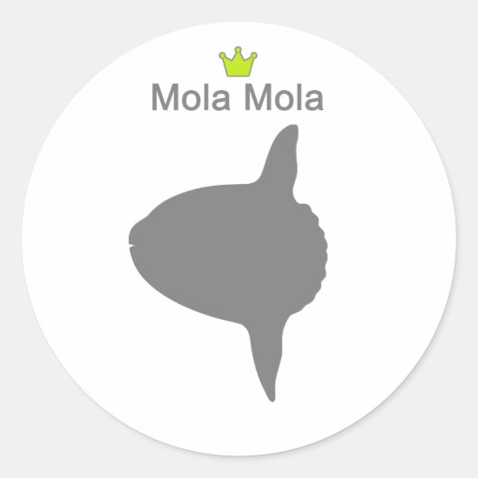 Mola Mola g5 Runder Aufkleber (Vorderseite)