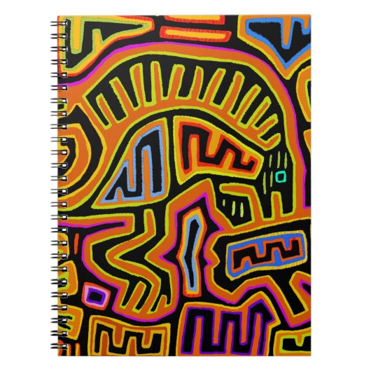 Mola Shaman Peyote Visions Notizblock (Vorderseite)