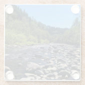 Molalla River, OR Glasuntersetzer (Rückseite)