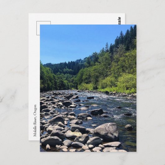Molalla River, OR Postkarte (Vorne/Hinten)