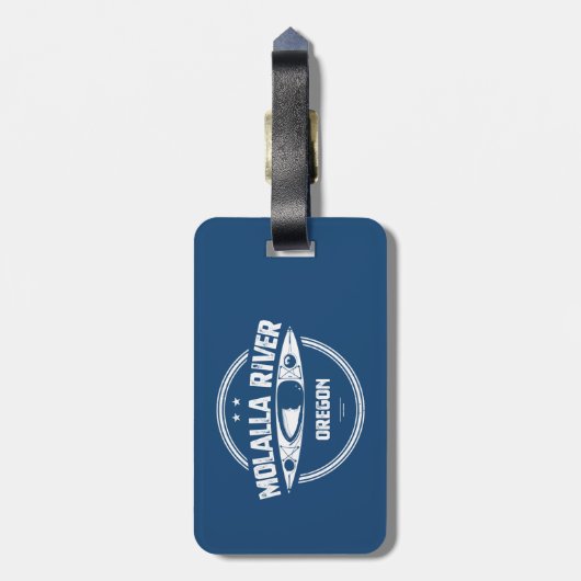 Molalla River Oregon Kayaking Gepäckanhänger (Rückseite vertikal)