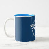 Molalla River Oregon Kayaking Zweifarbige Tasse (Links)