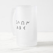 Molan Labe kommen es nehmen Mattglas Bierglas (Vorderseite Links)