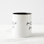 Molan Labe kommen es nehmen Zweifarbige Tasse (Mittel)