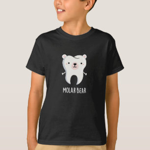 Molar Bear Funny Tooth Puff Dark BG T-Shirt