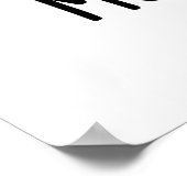 Molar Bear Funny Tooth Puff Poster (Ecke)