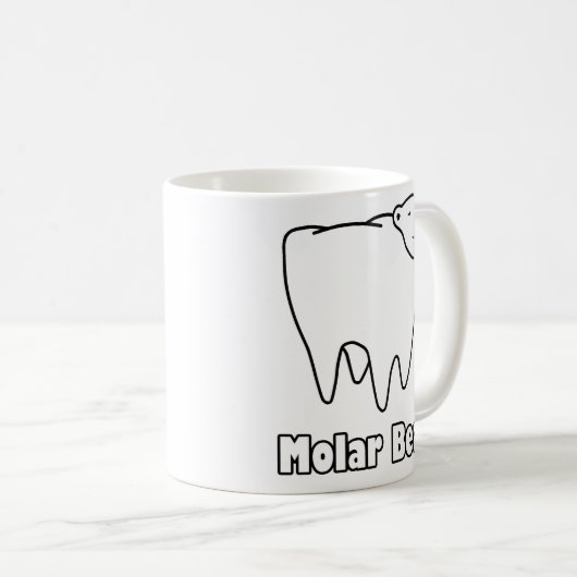 Molar Bear Polar Tooth Bear Kaffeetasse (VorderseiteRechts)