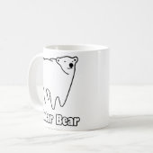 Molar Bear Polar Tooth Bear Kaffeetasse (Vorderseite Links)