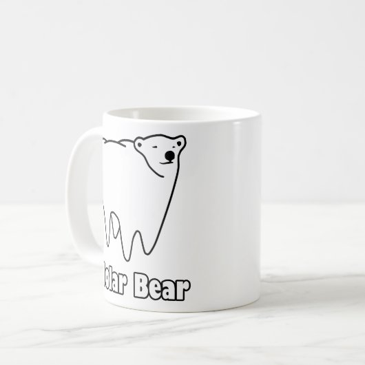 Molar Bear Polar Tooth Bear Kaffeetasse (Vorderseite Links)