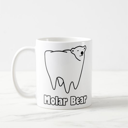 Molar Bear Polar Tooth Bear Kaffeetasse (Links)