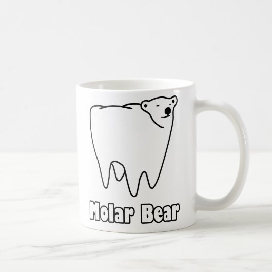 Molar Bear Polar Tooth Bear Kaffeetasse (Rechts)