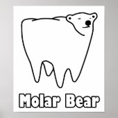 Molar Bear Polar Tooth Bear Poster (Vorne)