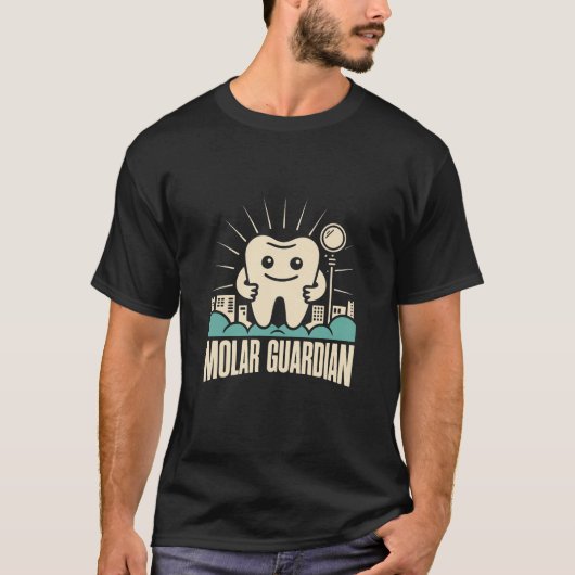 Molar Guardian Dental T-Shirt - Retro Dental (Vorderseite)