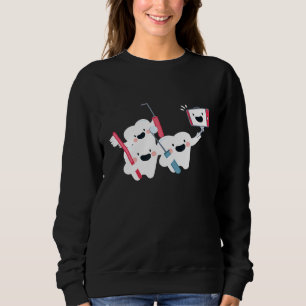 Molar Selfie - Lustiges Zahnarzt-Geschenk für Zahn Sweatshirt