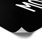 Molar System Funny Dental Astronomie Pun Dark BG Poster (Ecke)