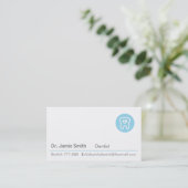 Molar Tooth First Aid Herz Dentist Business Cards Visitenkarte (Stehend Vorderseite)