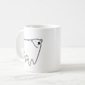 Molarer Bärn-polarer Zahn-Bär Kaffeetasse (Vorderseite Links)