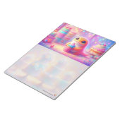 Molch mit Cupcake Notizblock (angewinkelt)