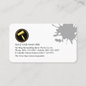 Mold Dirty Plaster Paint Walls Painter  Visitenkarte (Rückseite)