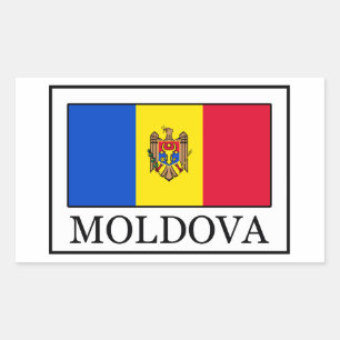 Moldau-Aufkleber Rechteckiger Aufkleber