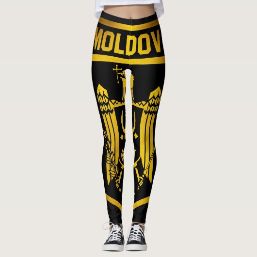 Moldau-Emblem Leggings (Vorderseite)