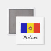 Moldau-Flag-Design Magnet (Vorderseite/Rückseite)