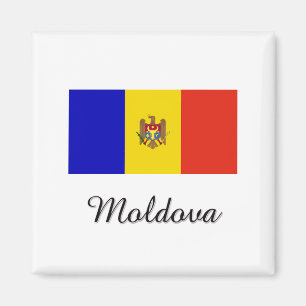 Moldau-Flag-Design Magnet