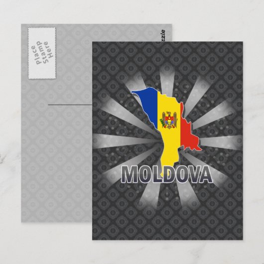Moldau Flag Karte 2.0 (Vorne/Hinten)