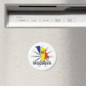 Moldau Flag Karte 2.0 Magnet (In Situ (Geschirrspüler))