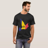 Moldau Flag Moldau T-Shirt (Vorne ganz)