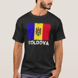 Moldau Flag Unterstützung moldawischen Menschen Fr T-Shirt