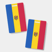 Moldau-Flagge Ausweis (Vorder- & Rückseite)